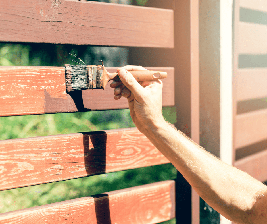 fence staining